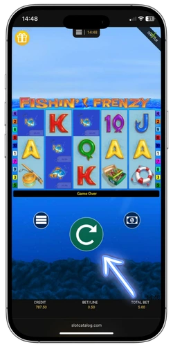 Fishin Frenzy Slot Spielstart Walzen drehen