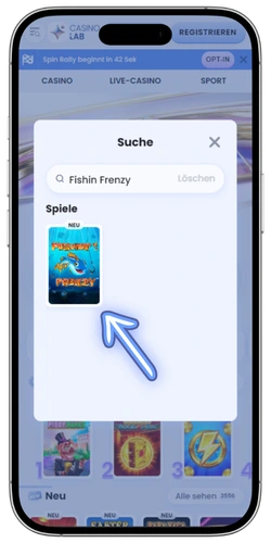 Fishin Frenzy Slot Suche im Casino Spielkatalog