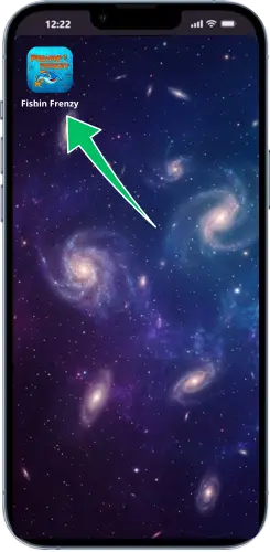 Fishin Frenzy Shortcut auf dem iOS Home Bildschirm starten