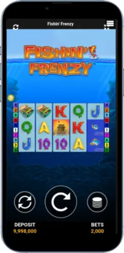 Fishin Frenzy auf Android vom Startbildschirm starten